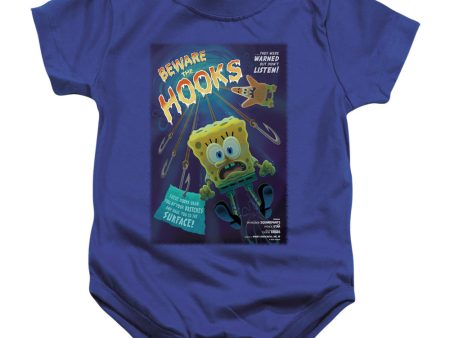 SPONGEBOB SQUAREPANTS : BEWARE THE HOOKS INFANT SNAPSUIT Royal Blue SM (6 Mo) Online Hot Sale