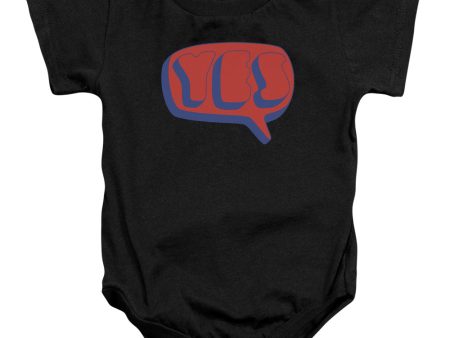 YES : WORD BUBBLE INFANT SNAPSUIT Black MD (12 Mo) Online now