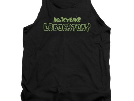 DEXTER S LABORATORY : DEXTER S LOGO ADULT TANK Black SM Hot on Sale