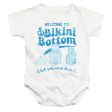 SPONGEBOB SQUAREPANTS : BIKINI BOTTOM WELCOME INFANT SNAPSUIT White SM (6 Mo) Sale