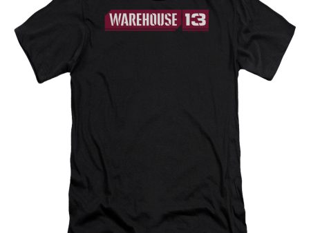 WAREHOUSE 13 : LOGO PREMIUM CANVAS ADULT SLIM FIT T-SHIRT 30\1 BLACK XL on Sale