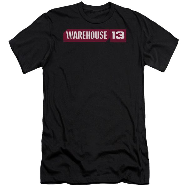 WAREHOUSE 13 : LOGO PREMIUM CANVAS ADULT SLIM FIT T-SHIRT 30\1 BLACK XL on Sale