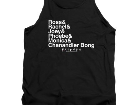 FRIENDS : CHANANDLER BONG ADULT TANK Black MD For Discount