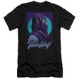 TEEN WOLF : HEADPHONE WOLF PREMIUM CANVAS ADULT SLIM FIT T-SHIRT 30\1 BLACK SM Supply