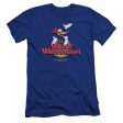 WOODY WOODPECKER : WOODY PREMIUM CANVAS ADULT SLIM FIT T-SHIRT 30\1 ROYAL BLUE 2X Hot on Sale