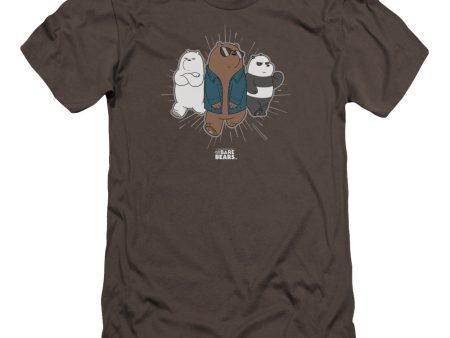 WE BARE BEARS : JACKET PREMIUM CANVAS ADULT SLIM FIT T-SHIRT 30\1 Charcoal XL Sale