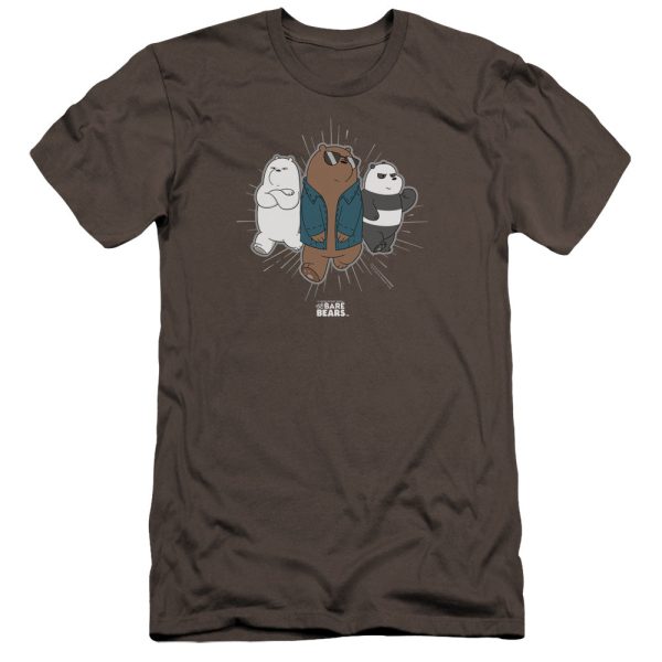 WE BARE BEARS : JACKET PREMIUM CANVAS ADULT SLIM FIT T-SHIRT 30\1 Charcoal XL Sale